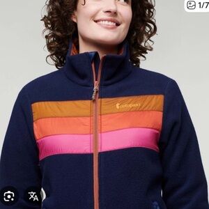 Cotopaxi womens Teca navy blue fleece jacket small